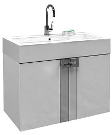  Тумба под раковину Point 80 белая – фотография-1