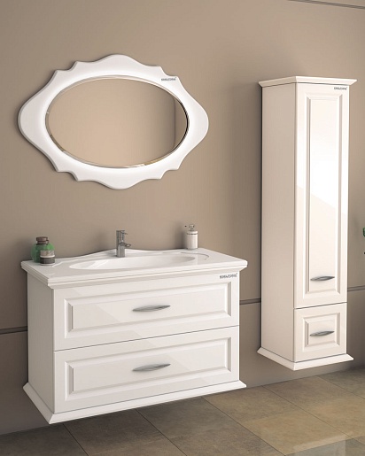  Пенал для ванной Mero белый – фотография-4