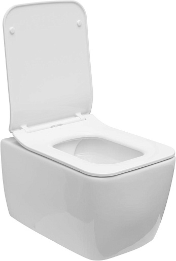 Allen Brau Унитаз подвесной Liberty 4.33007.20 белый с крышкой 4.33008.20 – фотография-12