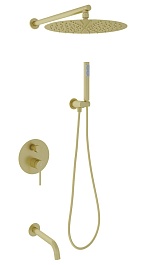 Oliveeka Душевой комплект Y OL-88939017-BG золотой матовый – фотография-1