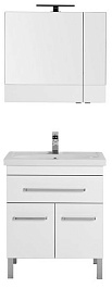 Aquanet Мебель для ванной "Сиена 70" белая напольная (196500) – фотография-7