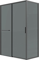 Grossman  Душевой уголок Style 100x70x195 профиль черный матовый стекло тонированное