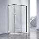 Vincea Душевой уголок Slim-N 110x80 VSR-4SN8011CLB профиль черный стекло прозрачное – фотография-9