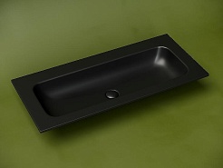 Ceramicanova Мебельная раковина Grace 101 без отверстий CN7013MBwx чёрная матовая – фотография-2