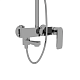 Paini Система душевая Viva Style P4CR687D250F3D110 без термоcтата, поворотный излив, хром – фотография-6