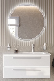 BelBagno Мебель для ванной Eco Cer-N 120 R bianco lucido ручки сатин – фотография-1