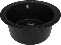 Teymi Мойка кухонная Lori Midi D51 кварцевая черная матовая – фотография-3