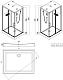 Esbano Душевая кабина Fora 110x90 EST-FORA-90CKR – фотография-40