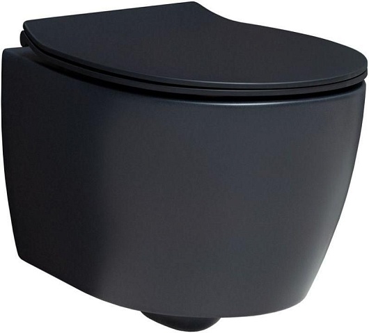 Allen Brau Чаша подвесного унитаза Fantasy 4.11004.31 чёрный матовый – фото-1