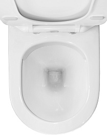 Azario Унитаз-компакт Renda AZ-8693 безободковый с бачком с сиденьем микролифт белый – фотография-13