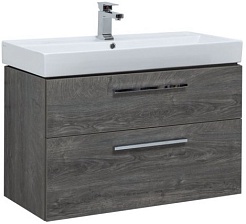 Aquanet Тумба с раковиной Nova 90 дуб рошелье – фотография-1