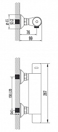 Lemark Смеситель Thermo LM7733C для душа – фотография-2