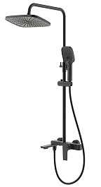 Azario Душевая стойка Arida AZ-K2354B черный матовый – фотография-1