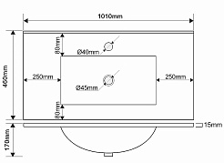 Зов Тумба с раковиной Дион 100 подвесная матовая белая/дуб – фотография-4