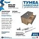 Teymi Тумба с раковиной Ritta 85 дуб эврика/графит матовый подвесная T60532 раковина T50207 – картинка-16
