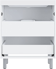 Vivon Тумба под раковину Kristi 70 белая матовая рифленая – фотография-4