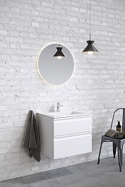 Aquatek Тумба с раковиной Вега 60 подвесная белый мат – фотография-4