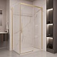 Vincea Душевой уголок Stella 130x100 VSR-1ST1013CLG профиль брашированное золото стекло прозрачное – фотография-6