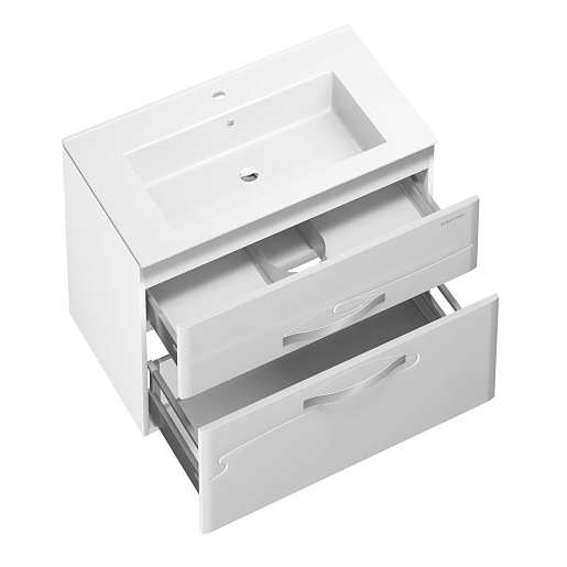  Тумба с раковиной Nota 85 белая – картинка-3