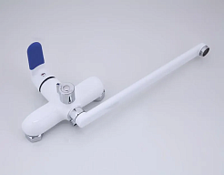 Frap Смеситель для ванны H34 F2234 белый/хром – фотография-4