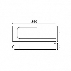 Art&Max Полотенцедержатель Platino AM-E-3980AL – фотография-2