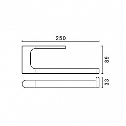 Art&Max Полотенцедержатель Platino AM-E-3980AL – фотография-2