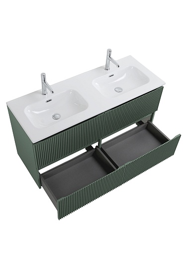 BelBagno Тумба под раковину Uno 120 с 2 чашами подвесная Еловый матовый – фотография-4