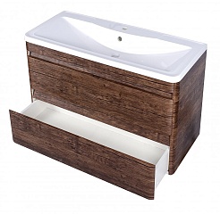 Style Line Тумба с раковиной подвесная Атлантика 100, Люкс, старое дерево, PLUS – фотография-7