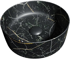 Teymi Раковина накладная Lina D41 T50199 черный мрамор – фотография-2
