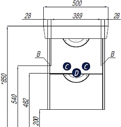 Акватон Тумба с раковиной Сильва 50 дуб полярный – фотография-4