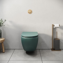 Grossman Унитаз подвесной Color GR-4455OLMS зеленый матовый – фотография-8