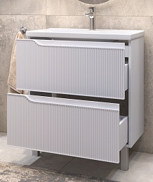 Vigo Тумба с раковиной Neo 700-0-2 белая – фотография-6