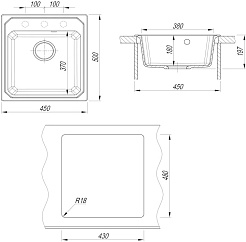 Dr. Gans Мойка кухонная Кардинал 450 серая – фотография-4
