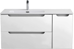 BelBagno Тумба под раковину Etna 100 L подвесная белая матовая – фотография-1