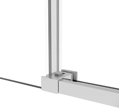 Vincea Душевой уголок Slim Soft 100x100 VSR-1SS1010CL профиль хром стекло прозрачное – фотография-6