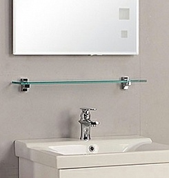 Акватон Полка стеклянная 65 см для ванной – фотография-1