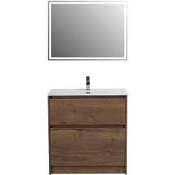 BelBagno Тумба под раковину Kraft 100 напольная Rovere Tabacco – фотография-3