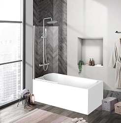 BelBagno Шторка на ванну 90/150 UNO-V-1-90/150-C-Cr – фотография-2