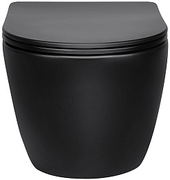 Vincea Унитаз подвесной Globo VT1-14SMB безободковый черный матовый – фотография-4