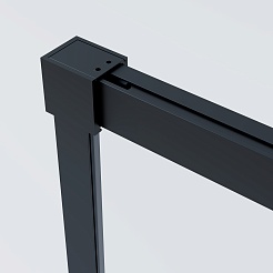 Vincea Душевой уголок Soft 2 120x80 VSR-3SO28012CLB профиль черный стекло прозрачное – фотография-8