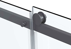 Vincea Душевой уголок Como Soft 120x100 VSR-1CS1012CLGM профиль вороненая сталь стекло прозрачное – фотография-7
