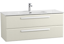 Cezares Тумба с раковиной Eco Cer-N 120 брашированная альпака CZR-8095-120 ручки сатин – фотография-1