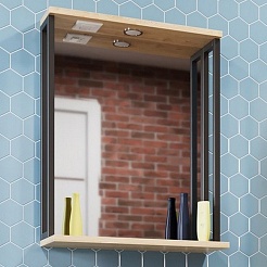 Mixline Мебель для ванной Бруклин 60 дуб бунратти – фотография-11