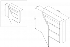 Am.Pm Зеркальный шкаф Sensation 80 R, с подсветкой, белый, глянец – фотография-5