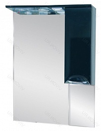 Misty Зеркальный шкаф Жасмин 65 R черный, эмаль – фотография-1