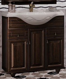 Opadiris Мебель для ванной Тибет 85 с объемной филенкой, нагал – фотография-12