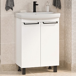 Misty Тумба под раковину Клермонт 60 белая – фотография-2