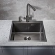 Milacio Мойка кухонная Denia 51 Steel вороненая сталь – картинка-11