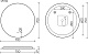 Sancos Зеркало круглое Sfera 70/70 с подсветкой SF700 – фотография-8