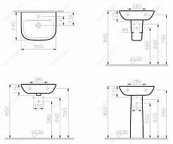 Vitra Раковина S20 5502B003 55 см – фотография-7